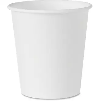 Solo 3 oz Treated Paper Water Cups - 100 / Pack - White - Paper - Water