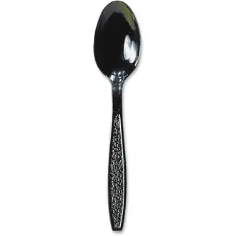 Solo Cup Guildware Heavyweight Plastic Teaspoons - 1000/Carton - Teaspoon - 1 x Teaspoon - Breakroom - Disposable - Black