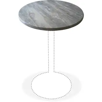 Holland Bar Stools Utility Table Top - Round Top x 36" Table Top Diameter - Graystone - 2 / Carton
