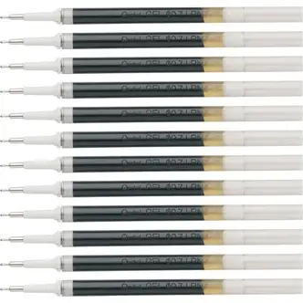 EnerGel Retractable Liquid Pen Refills - 0.70 mm, Medium Point - Black Ink - Smudge Proof, Smear Proof, Quick-drying Ink, Glob-free, Smooth Writing - 12 / Box