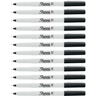 Sharpie Ultra Fine Permanent Markers - Ultra Fine Marker Point - Narrow Marker Point StyleAlcohol Based Ink - 12 / Dozen