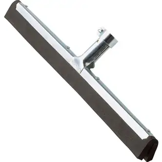 Ettore Wipe 'n Dry Floor Squeegee - 22" Rubber Blade - 1.3" Height x 22" Width x 4" Length - Durable, Rust Resistant, Long Lasting - Steel Gray - 1Each