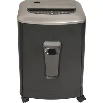Business Source Light Duty Cross-cut Shredder - Non-continuous Shredder - Cross Cut - 12 Per Pass - for shredding Paper, Credit Card, Staples, Paper Clip - P-3 - 8.66" Throat - 3 Minute Run Time - 30 Minute Cool Down Time - 4.23 gal Wastebin Capacity - Gr