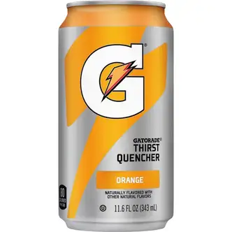 Quaker Oats Orange-Flavored Thirst Quencher - Ready-to-Drink - 11.60 fl oz (343 mL) - Can - 24 / Carton