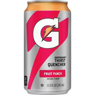 Quaker Oats Fruit Punch Thirst Quencher - Ready-to-Drink - 11.60 fl oz (343 mL) - Can - 24 / Carton