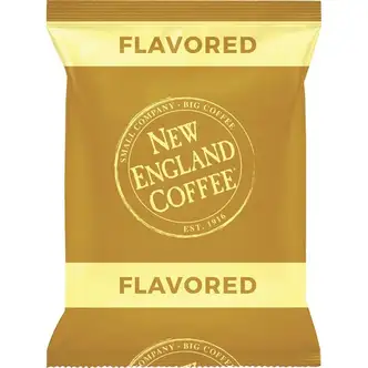 New England Coffee® French Vanilla Coffee - Light/Medium - 2.5 oz Per Pack - 24 / Carton