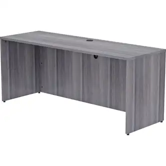 Lorell Essentials Series Credenza Shell - 72" x 24"29.5" , 1" Top - Laminate, Weathered Charcoal Table Top - Modesty Panel