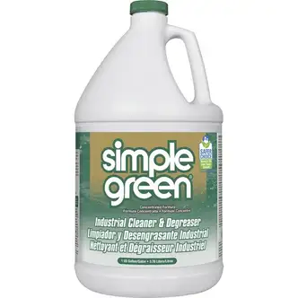 Simple Green Industrial Cleaner/Degreaser - Concentrate - 128 fl oz (4 quart) - Original Scent - 168 / Pallet - Non-toxic, Non-abrasive, Non-corrosive, Residue-free, Non-flammable - White