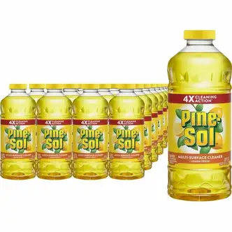 Pine-Sol All Purpose Multi-Surface Cleaner - Concentrate - 60 fl oz (1.9 quart) - Lemon Fresh Scent - 384 / Pallet - Deodorize - Yellow