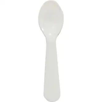 Solo Taster Spoons Food Specialty - 3000/Carton - Spoon - White