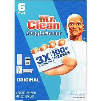 Mr. Clean Magic Eraser Pads - For Multipurpose - 36 / Carton - Sturdy - White
