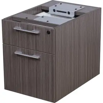 Boss Simple System Hanging Pedestal-3/4 Box/File - 15.5" x 22.8"19" - Box, File Drawer(s) - Finish: Driftwood, Silver