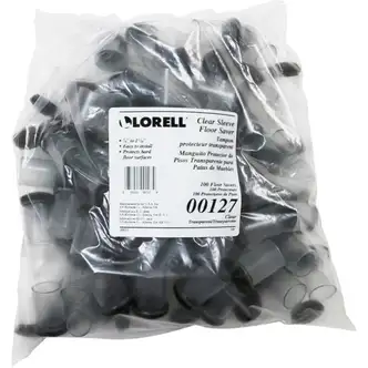Lorell Sleeve Floor Protectors - Clear, Transparent - 100/Bag