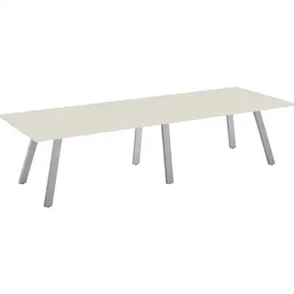 Special-T 42x108 AIM XL Conference Table - Laminated - 108" Table Top Width x 42" Table Top Depth - 29" Height - Assembly Required - Crisp Linen - 1 Each