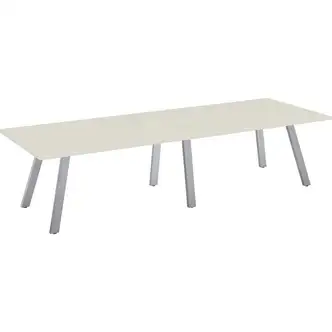 Special-T 42x120 AIM XL Conference Table - Laminated - 10 ft Table Top Width x 42" Table Top Depth - 29" Height - Assembly Required - Crisp Linen - 1 Each