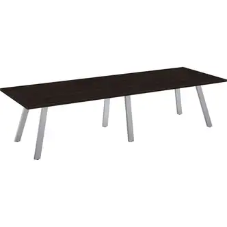 Special-T 42x120 AIM XL Conference Table - Laminated - 10 ft Table Top Width x 42" Table Top Depth - 29" Height - Assembly Required - Ebony Recon - 1 Each