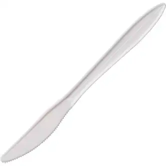 Solo Disposable Cutlery - 1000/Carton - Knife - 1 x Knife - Disposable - White