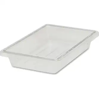 Rubbermaid Commercial 5-Gallon Food/Tote Boxes - Transporting, Storing - Dishwasher Safe - Clear - Plastic, Polycarbonate Body - 6 / Carton