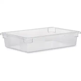 Rubbermaid Commercial 8.5-Gallon Food/Tote Boxes - Transporting, Storing - Dishwasher Safe - Clear - Plastic, Polycarbonate Body - 6 / Carton