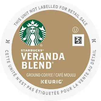Starbucks® K-Cup Veranda Blend Coffee - Compatible with Drip-coffee Brewer - Blonde - 24 / Box