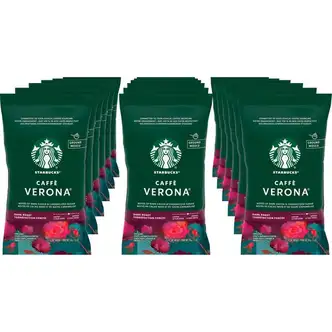 Starbucks Caffe Verona Coffee - Dark - 2.5 oz Per Pouch - 18 / Box