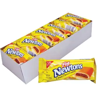 Nabisco Fig Newtons Fruit Chewy Cookies - Fruit - 2.01 oz - 12 / Box