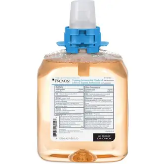 Provon FMX-12 Foaming Antimicrobial Handwash - Fruity ScentFor - 42.3 fl oz (1250 mL) - Kill Germs, Bacteria Remover - Hand - Moisturizing - Amber - Rich Lather, Dye-free, Bio-based - 1 Each