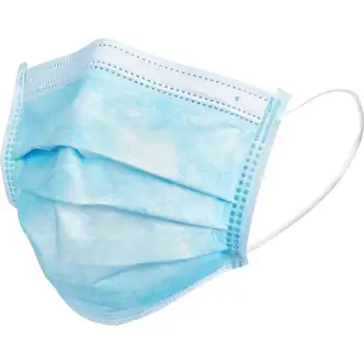 Special Buy Child Face Mask - Recommended for: Face - Blue - Disposable, Comfortable, Soft, Pleated, Earloop Style Mask, Latex-free - 50 / Box