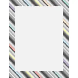 Geographics Rainbow Dazzle Design Poster Board - Fun and Learning, Project, Sign, Display, Art - 28"Height x 22"Width - 25 / Carton - White