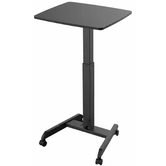 Kantek Mobile Height Adjustable Sit to Stand Desk - Rectangle Top - 17.60 lb Capacity - Adjustable Height - 29.60" to 44.20" Adjustment x 23.60" Table Top Width x 20.50" Table Top Depth - 44.20" Height x 23.60" Width x 20.50" Depth - Assembly Required - B