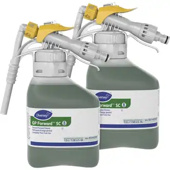 Diversey GP Forward General Purpose Cleaner - Concentrate - 50.7 fl oz (1.6 quart) - Citrus Scent - 1 / Carton - Versatile, Rinse-free - Green