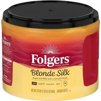 Folgers® Ground Blond Silk Coffee - Light/Mild - 22.6 oz - 1 Each