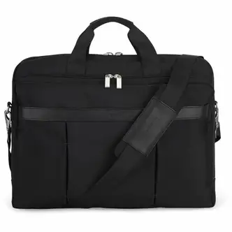 bugatti Gregory Carrying Case (Briefcase) for 17" to 17.3" Notebook - Black - Damage Resistant, Tangle Resistant Shoulder Strap - Ballistic Nylon Body - Trolley Strap, Handle, Shoulder Strap - 13" Height x 8" Width x 18" Depth - 1 Each