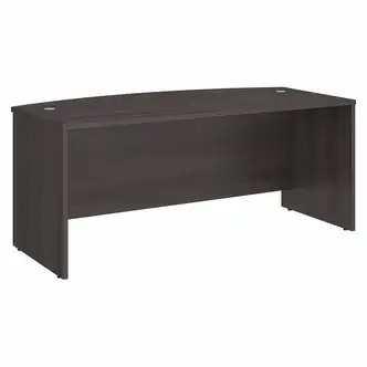 Bush Business Furniture Studio C 72w X 36d Bow Front Desk - 71" x 35.4"29.8" - Finish: Storm Gray, Thermofused Laminate (TFL)
