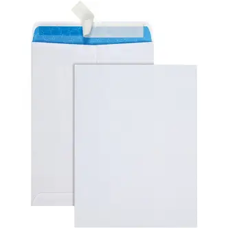 Quality Park 9 x 12 Treated, Security Tinted Catalog Envelopes with Redi-Strip® Closure - Catalog - 9" Width x 12" Length - 28 lb - Flap - 100 / Box - White