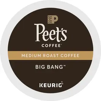 Peet's Coffee® K-Cup Big Bang Coffee - Compatible with Keurig Brewer - Medium - 22 / Box
