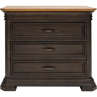 Martin Sonoma Lateral File - 36" x 22"30" - 2 x File, Utility Drawer(s) - Material: Solid Wood - Finish: Dark Roast