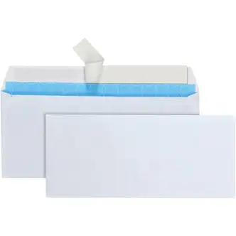 Quality Park No. 10 Treated Security Envelopes with Redi-Strip® Self-Sealing Closure - Business - #10 - 4 1/8" Width x 9 1/2" Length - 24 lb - Peel & Seal - 500 / Box - White