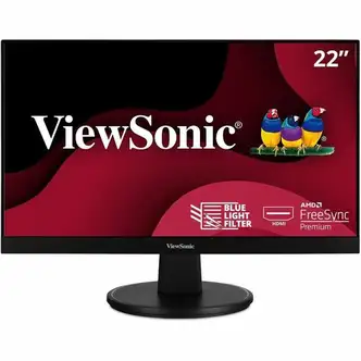 ViewSonic VA2247-MH 22 Inch Full HD 1080p Monitor with Ultra-Thin Bezel, AMD FreeSync, 100 Hz, Eye Care, HDMI, VGA Inputs for Home and Office - VA2247-MH - 1080p Monitor with Ultra-Thin Bezel, AMD FreeSync, 100 Hz, Eye Care, HDMI, VGA - 250 cd/m² - 2