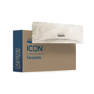 Kimberly-Clark Professional ICON Standard Roll Horizontal Toilet Paper Dispenser Faceplate - 3.6" x 12" x 1.5"