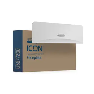 Kimberly-Clark Professional ICON Standard Roll Horizontal Toilet Paper Dispenser Faceplate - 3.6" x 12" x 1.5"