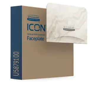 Kimberly-Clark Professional ICON Standard Roll Vertical Toilet Paper Dispenser Faceplate - 4.3" x 6" x 1.5"