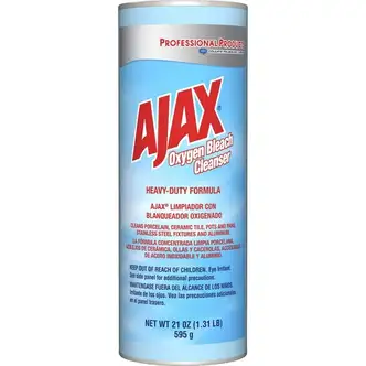 AJAX Oxygen Bleach Cleanser - 21 oz (1.31 lb) - Pleasant Scent - 1 Each - Heavy Duty - Blue