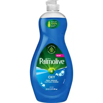 Palmolive Ultra Dish Soap Oxy Degreaser - Concentrate - 20 fl oz (0.6 quart) - 1 Each - Residue-free, Dry Resistant, Eco-friendly, Biodegradable, Phosphate-free, Paraben-free - Blue
