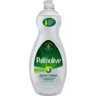 Palmolive Pure/Clear Ultra Dish Soap - 32.5 fl oz (1 quart) - 1 Each - Hypoallergenic, Fragrance-free, Dye-free, Phosphate-free, Paraben-free, Biodegradable, Eco-friendly - Clear