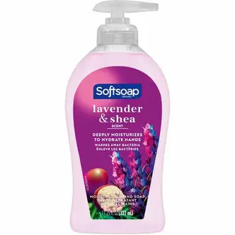 Softsoap Lavender Hand Soap - Lavender & Shea Butter ScentFor - 11.3 fl oz (332.7 mL) - Pump Bottle Dispenser - Bacteria Remover, Dirt Remover - Hand, Skin - Moisturizing - Purple - Refillable, Recyclable, Paraben-free, Phthalate-free, Biodegradable - 1 E