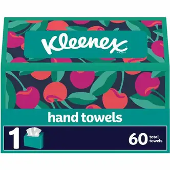 Kleenex Disposable Hand Towels - 1 Ply - 8" x 9.10" - White - Paper - 60 Per Box - 1 / Box
