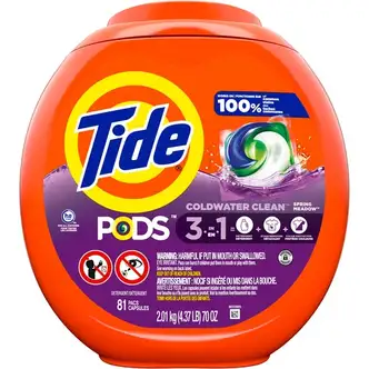 Tide PODS Laundry Detergent - Pod - Spring Meadow Scent - 81 / Pack - 4 / Carton