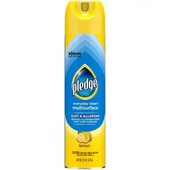 Pledge Everyday Clean Dust & Allergen Multisurface Cleaner - Spray - 9.7 fl oz (0.3 quart) - Lemon Scent - 1 Each - Blue