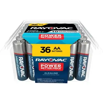 Rayovac High Energy Alkaline AA Batteries - For Flashlight, Remote Control, Mouse - AA - 36 / Pack